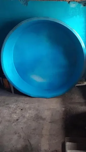 Piscina redonda azul