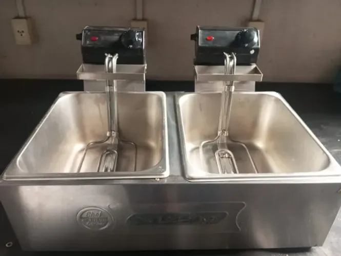 Fritadeira de bancada dupla 10 litros