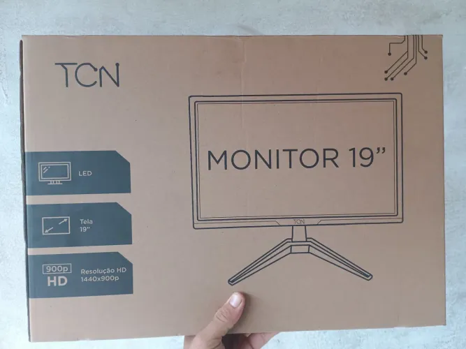 Monitor Office 19" LED HD Flat TCN, 60Hz, 5ms