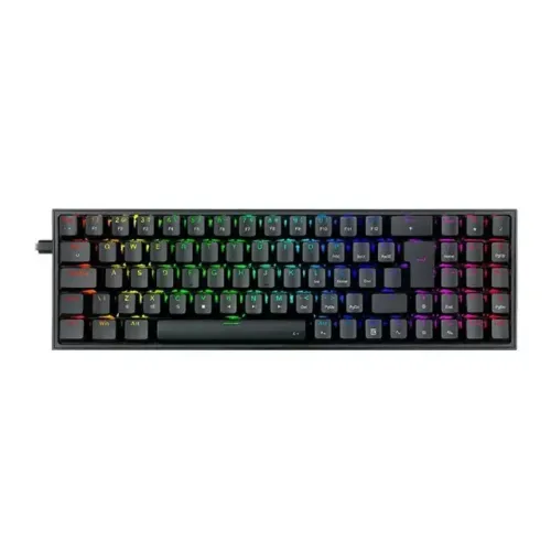 Teclado Mecânico Gamer | Redragon Pollux | RGB | Switch Blue | Preto - Loja FH