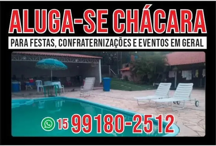Aluga -se Chácara para finais de semana
