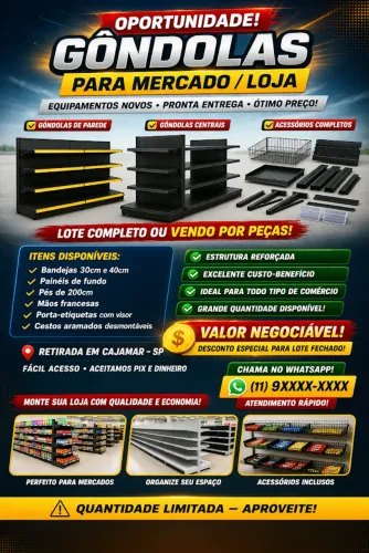GÔNDOLA PARA LOJA