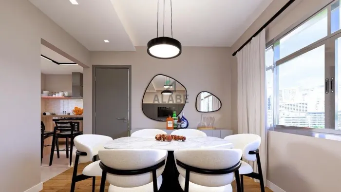 Apartamento na Vila Olímpia com 95m², 3 quartos e 1 vaga, reformado.