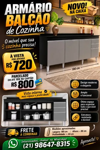 Balcão de cozinha Novo ainda na Caixa !