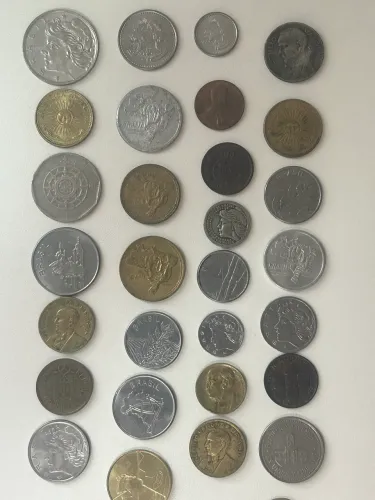 Coleção variada de 30 moedas antigas lote 2