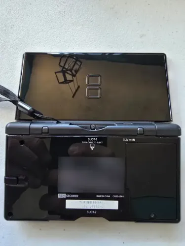 Console Nintendo Ds Lite Pto Completo Com Caixa E Acessórios