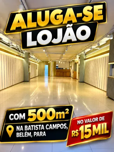 Moura Gestor Imobiliaria Aluga Um Ponto Comercial na Batista Campos, com 500m2, Belém, Pa