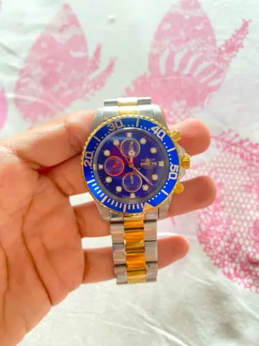 relógio invicta dourado novo