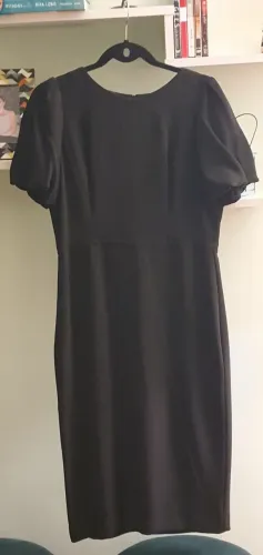 Vestido Midi Preto Manga Bufante - P.A Concept