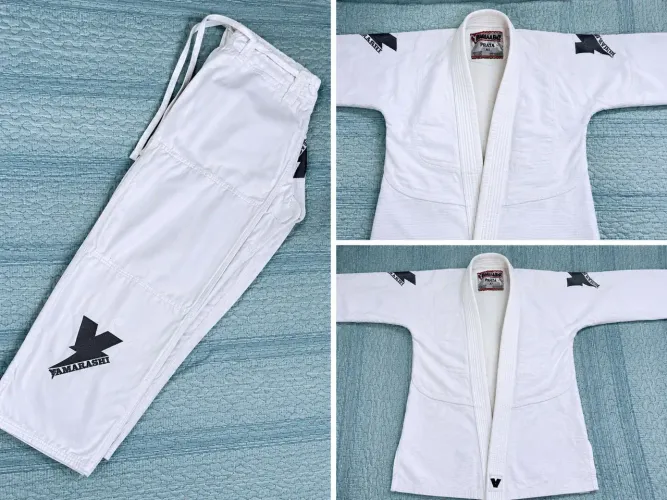Kimono Jiu-Jitsu Yamarashi Branco A1 - Ótimo Estado