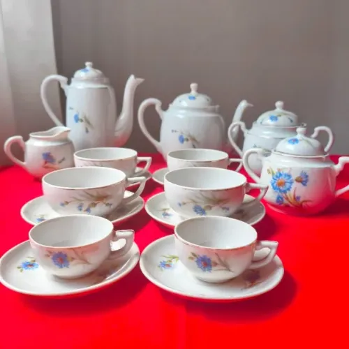Lote Porcelana Rami - Jogo de Chá e Café Antigo