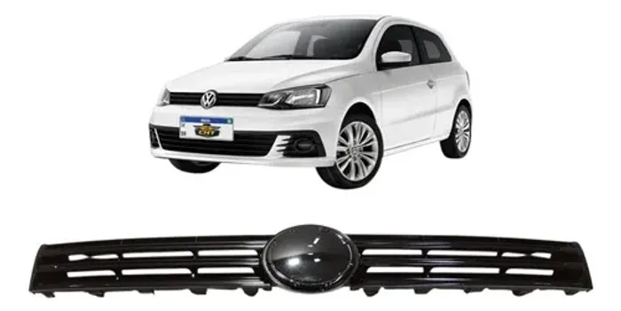 Grade Radiador Gol G7 2016 2017 2018 2019 Black Piano Preto