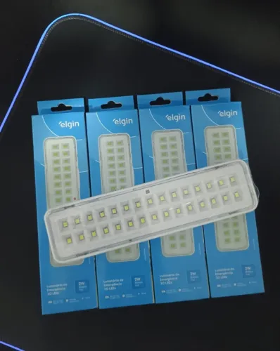 Luminaria Emergencia 30 Leds Bateria De Litio Recarregável Cor Branco.