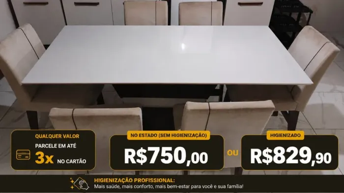 Mesa jantar 6 cadeiras