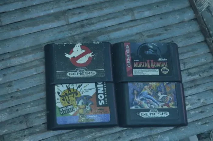 cartuchos originais para o console Sega Genesis
