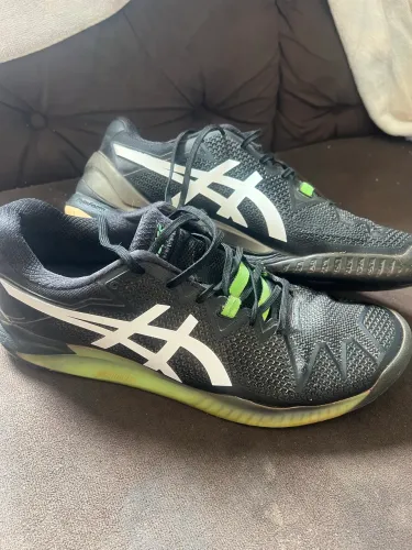 Tênis ASICS Gel-Resolution 8 (Preto/Verde)