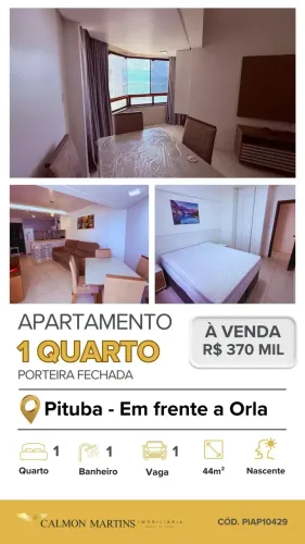 Apartamento excelente  MOBILIADO para venda -1 quarto NA Pituba