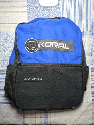 Mochila Nova Jiu Jitsu Tecido Trançado Kimono Koral