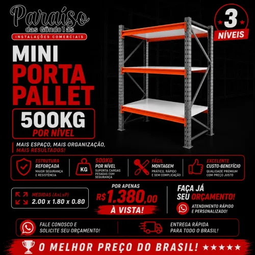 Mini porta pallet 500kg direto de fábrica
