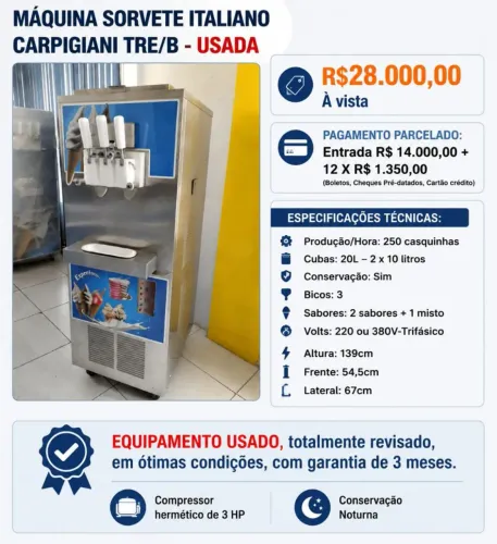 Máquina de sorvete Carpigiani 