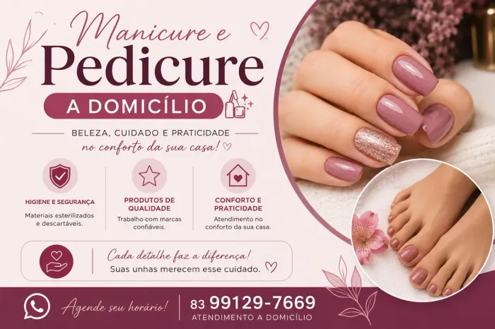 Manicure em domicílio 