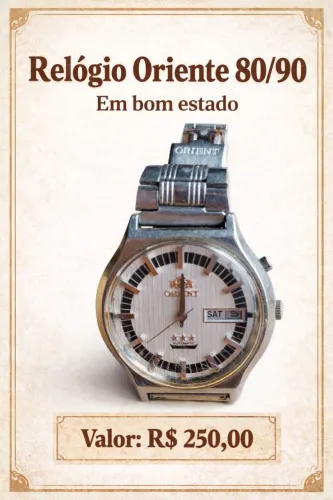 RELÓGIO ? VINTAGE ORIENTE 70/80 OFERTANESPECIAL