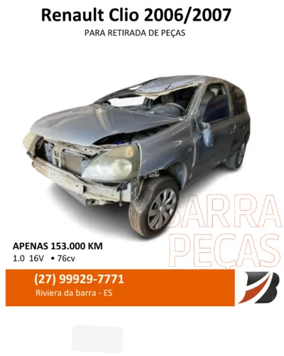 Carros para RETIRADA DE PEÇAS Renault Clio 2006/2007