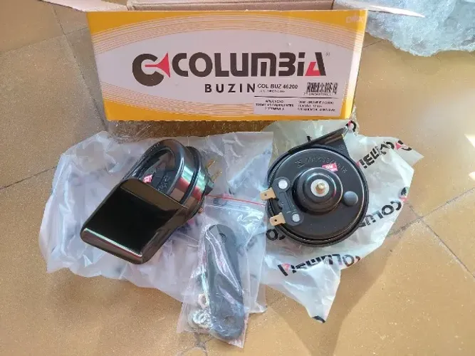 Buzina caracol para carro e moto Columbia (Par)