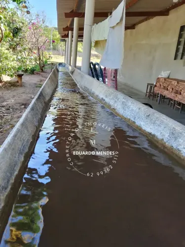 Chácara com 3.000 m², casa, rego d água, pomar 1 km de - Gameleira de Goiás - GO