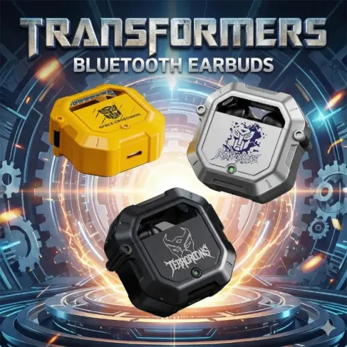 Transformers Fone de Ouvido Bluetooth T12 - Moderno, Versatilidade para Música e Chamadas