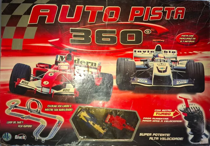 Autorama DTC Auto Pista 360° - Completo na Caixa - 8,7 Metros - Bivolt