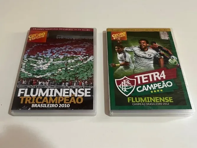Dois DVDs: Fluminense Tri e Tetracampeão brasileiro em 2010 e 2012