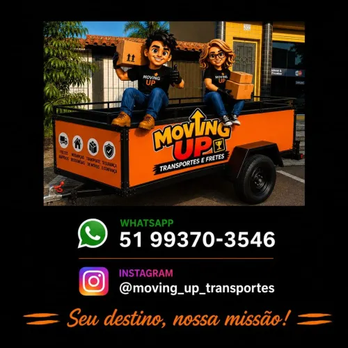 Fretes e transportes -Moving Up c/ Reboque 2.10x1,20