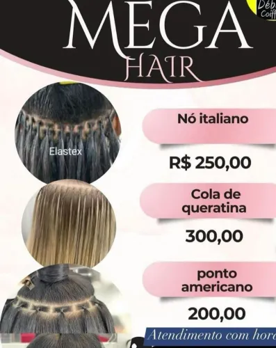 Mega hair: aplicação