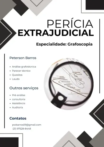 Perito em autenticidade de assinaturas!