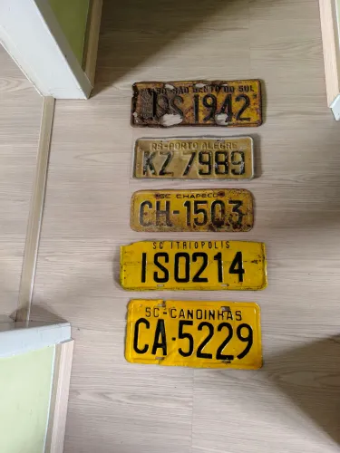 Placas de Carro Antigo