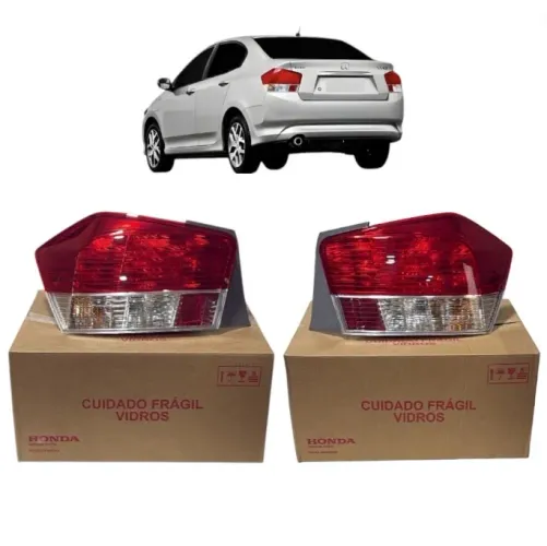 Par de lanterna Honda city 10/12 originais 