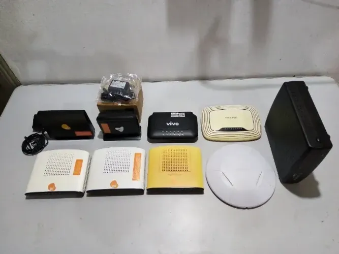 Modems Roteador Wifi - Lote com 9 unidades (Leia a descrição)