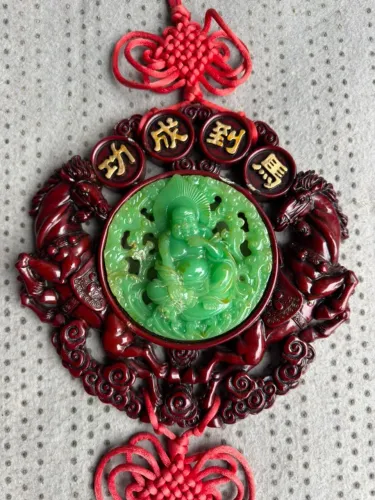 Conjunto vintage de mandalas chinesas decorativas