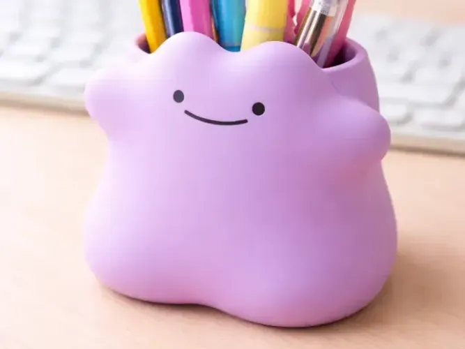 Porta-Canetas Ditto Fofo Pokémon