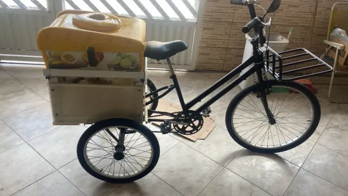 Vendo bicicleta triciclo com geladeira termica