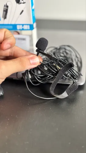 Microfone de Lapela BOYA BY-M1 - Com fio - Excelente estado