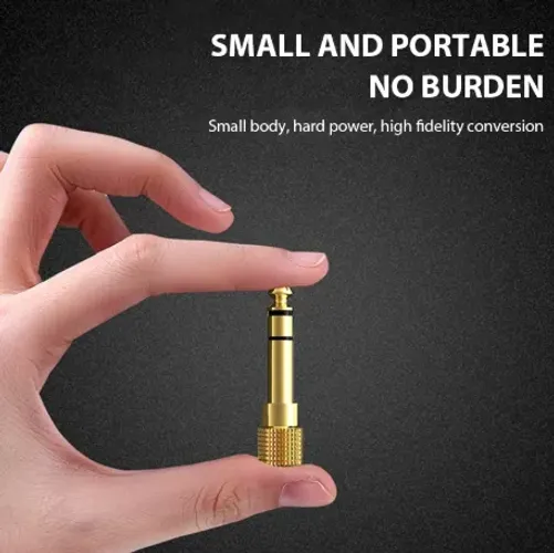 Adaptador P2 3,5mm para P10 6,35mm Áudio Macho/Fêmea Conector para Fone 1 Unidade