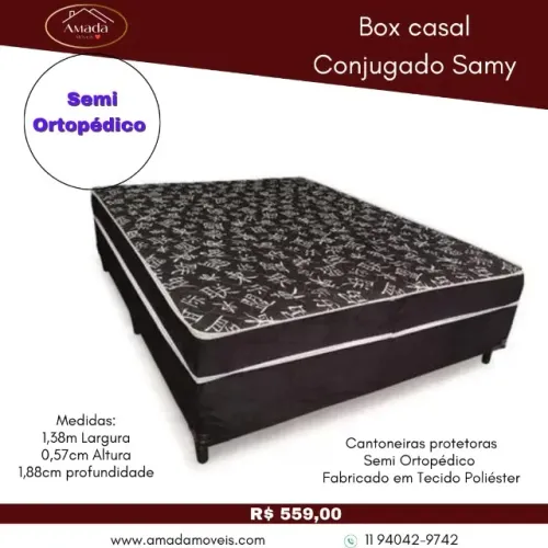 Box casal conjugado Samy, a pronta entrega