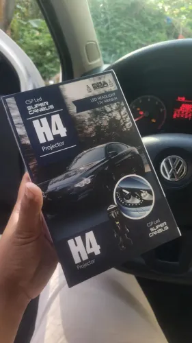 Par Luz projetor led h4 na caixa
