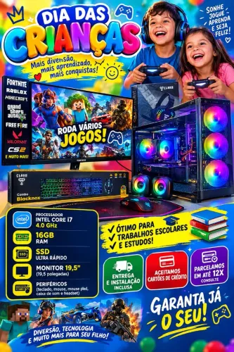 Promoção PC Gamer Completo i7 placa de video