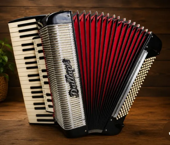 Acordeon sanfona dalape 120 baixos c/ressonância