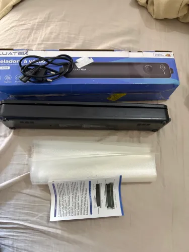 Seladora a Vácuo Luatek Doméstica Automática LK5099 Bivolt com 10 Sacos