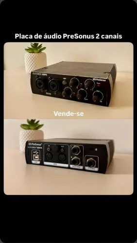 Placa presonus 2 canais