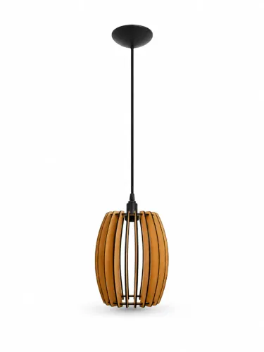 Luminária Lustre Pendente Decorativa Estilo Rústico MDF